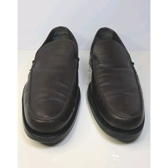 TOD’S Leather Slip-on Loafers Burgundy Oxblood Sz 11.5 Made In Italy, MSRP $700+ - Picture 2 of 16